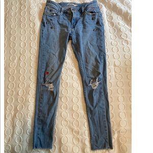 Heart Embroidered, Star Studded | Levi Jeans